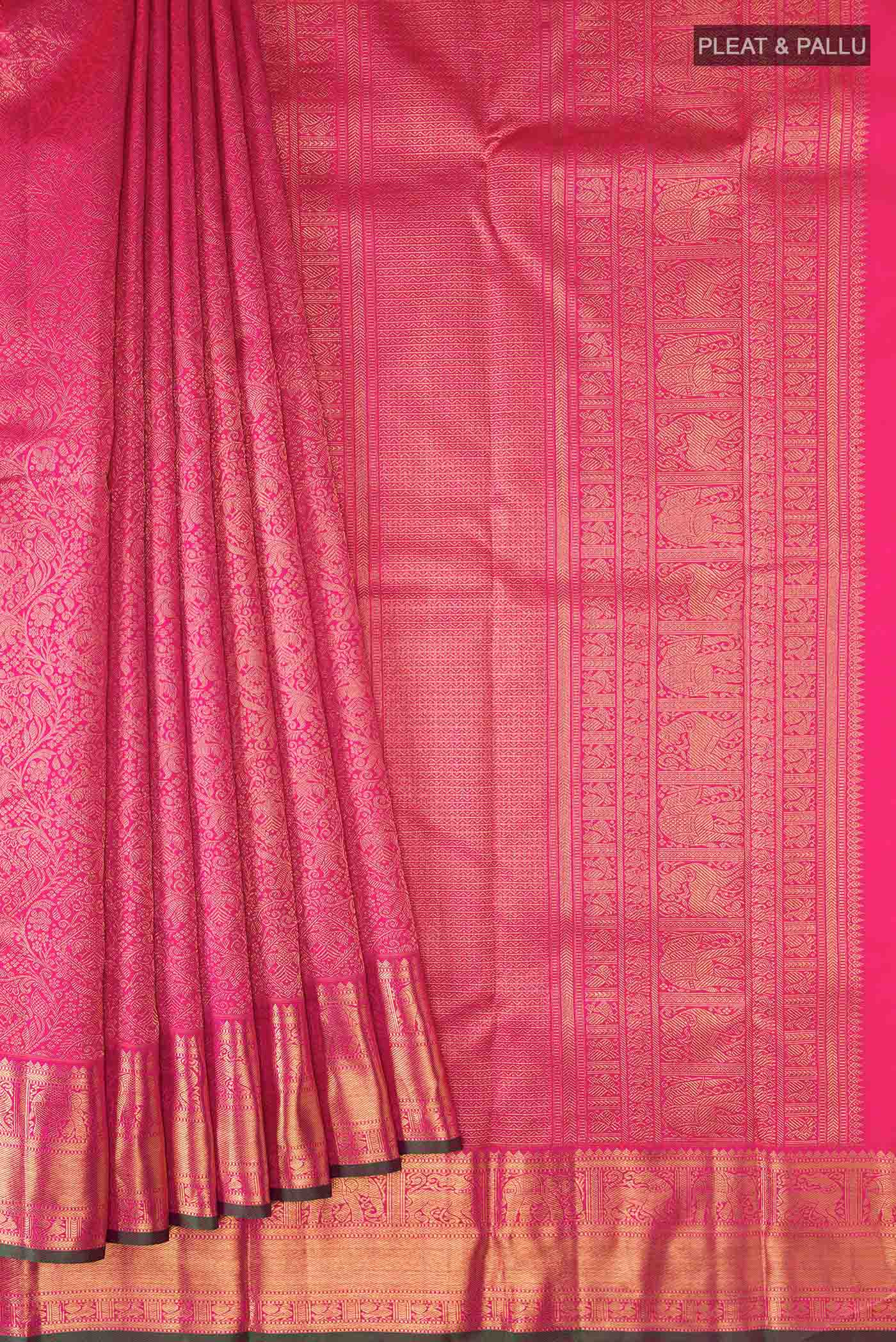 pleats pallu
