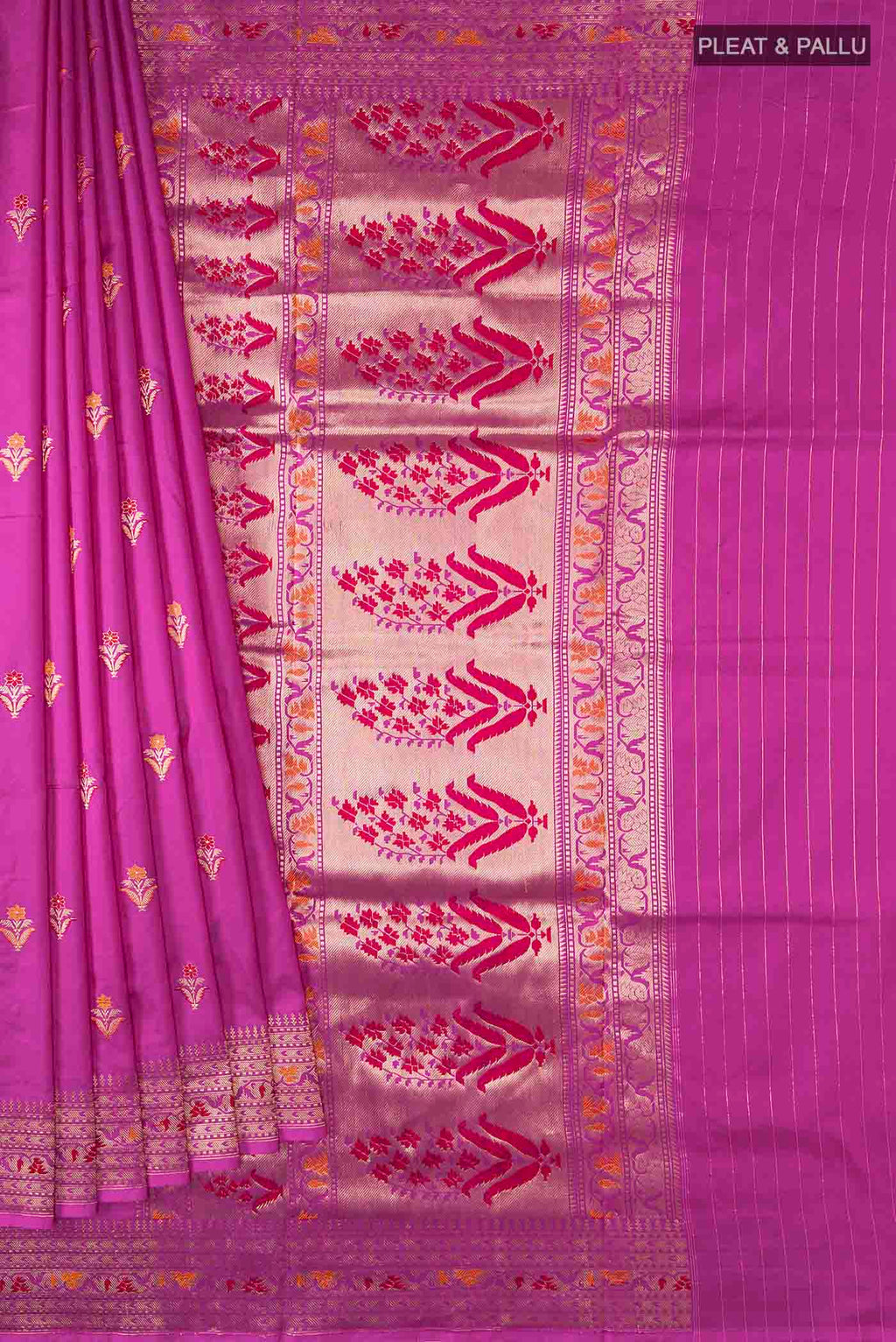 pleats pallu