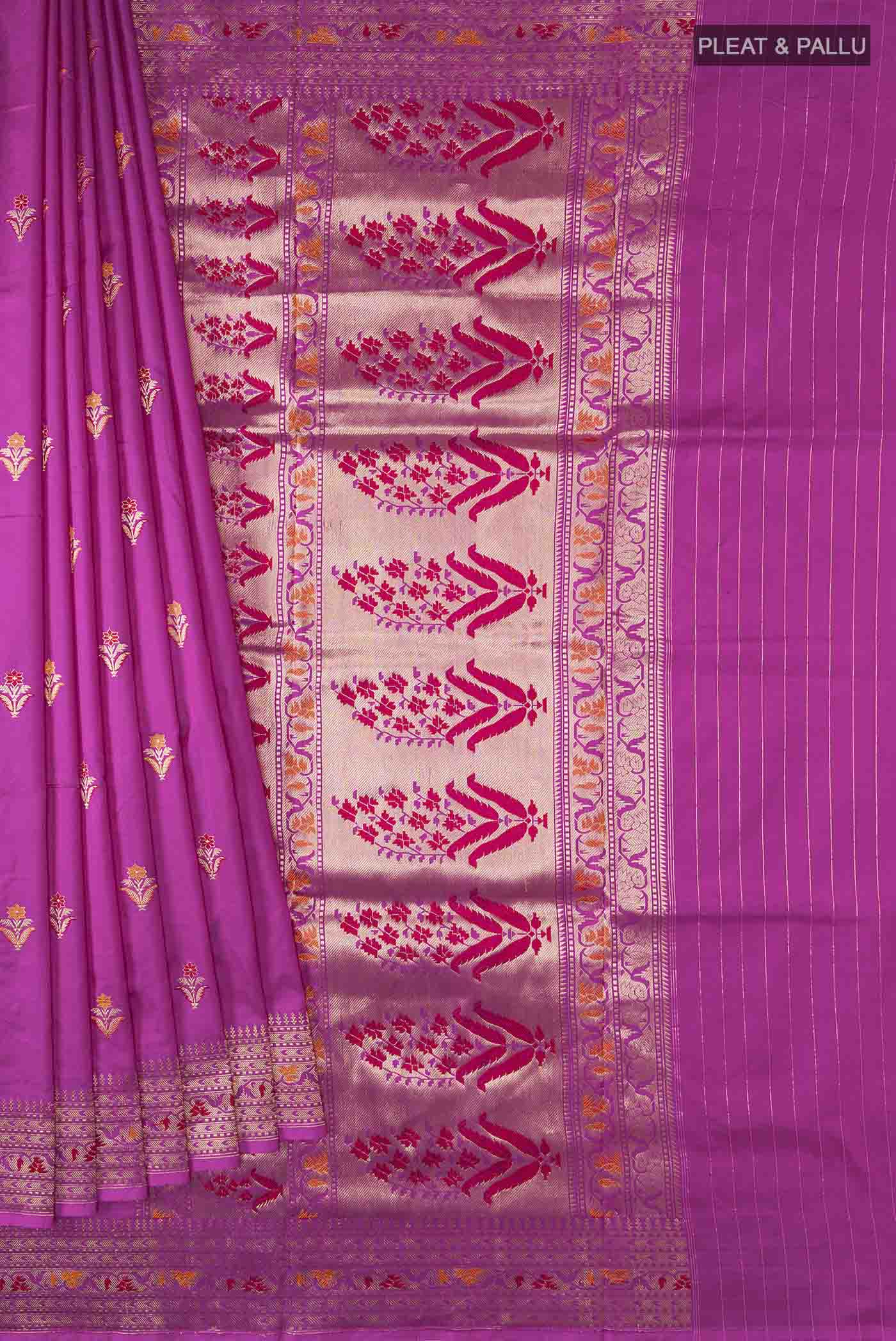 pleats pallu