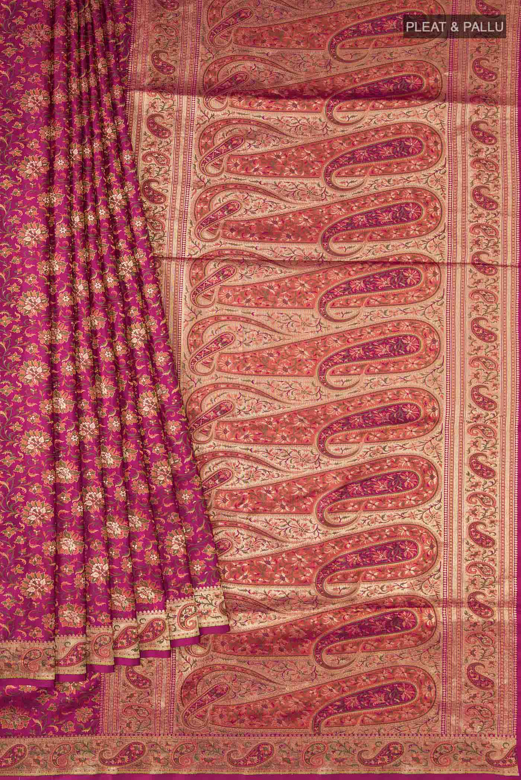 pleats pallu