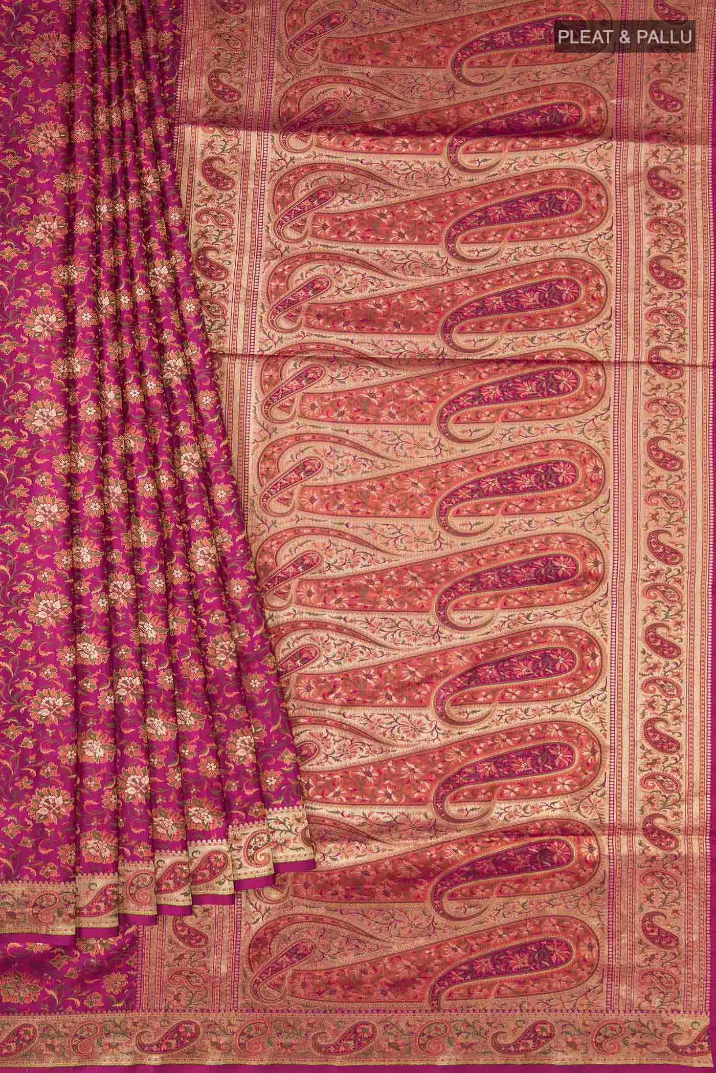 pleats pallu