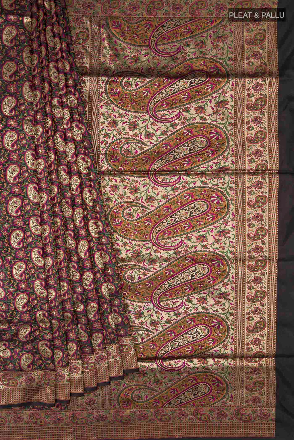 pleats pallu