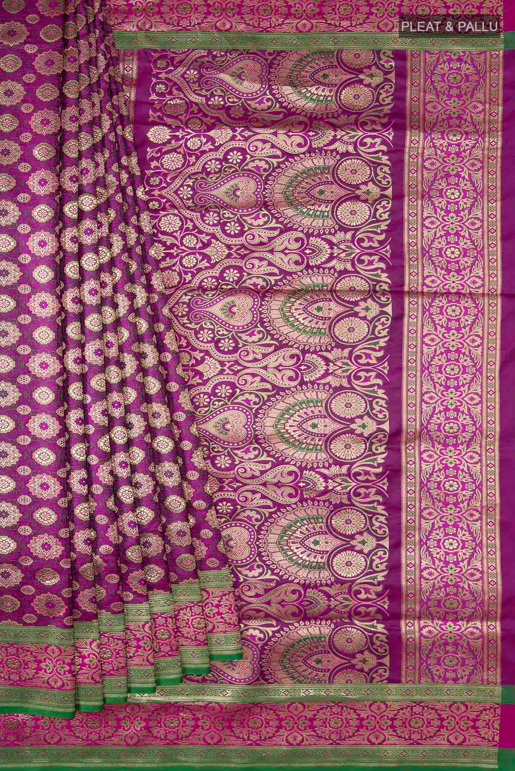 pleats pallu
