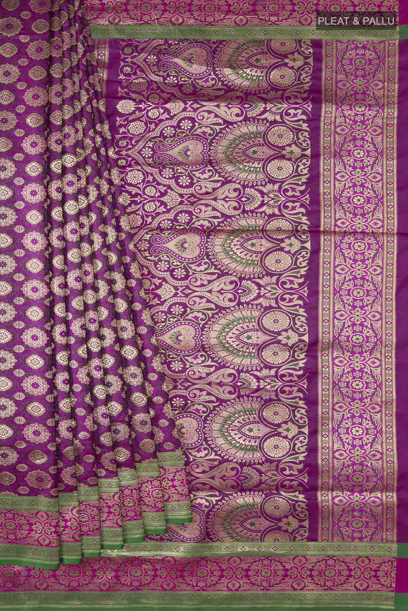 pleats pallu