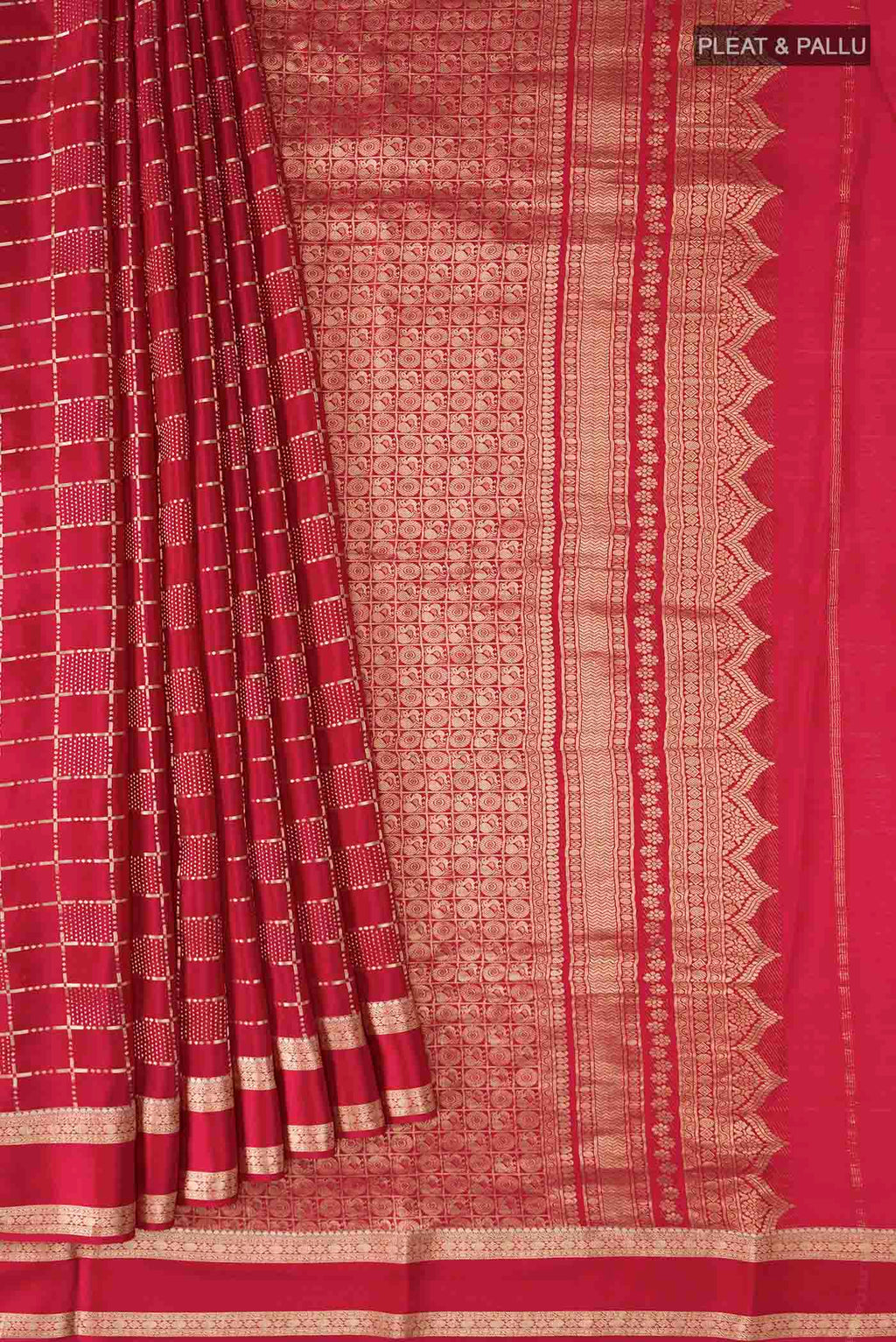 pleats pallu