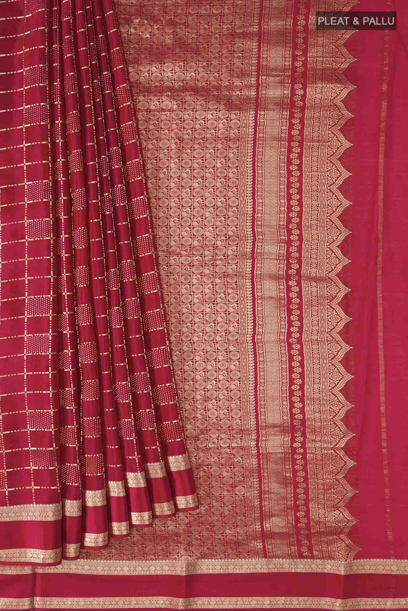 pleats pallu