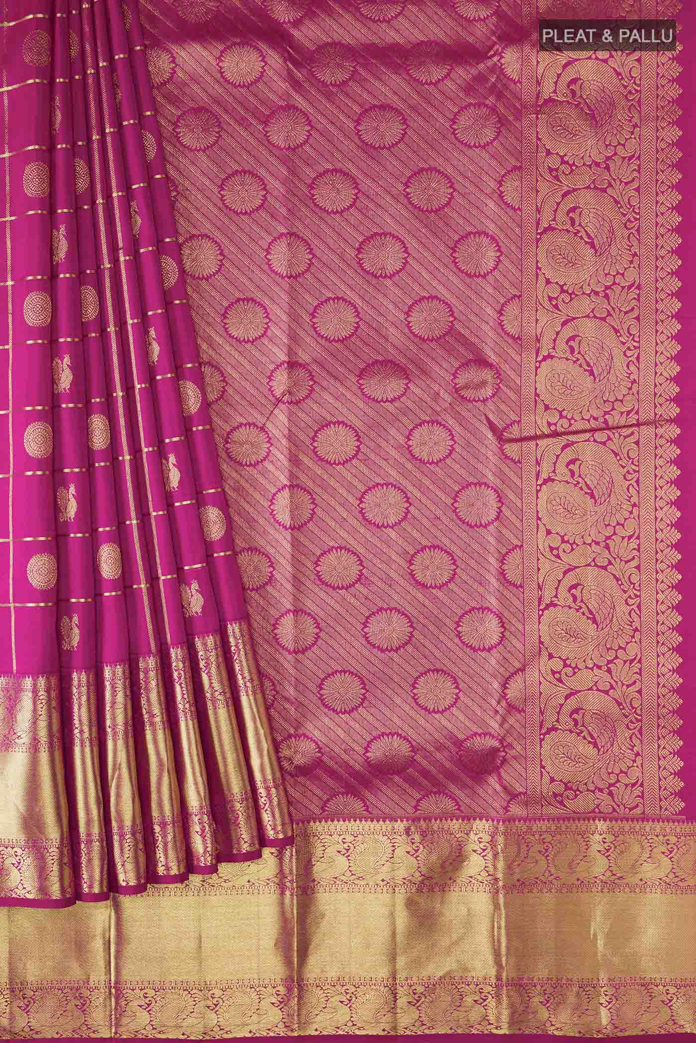 pleats pallu