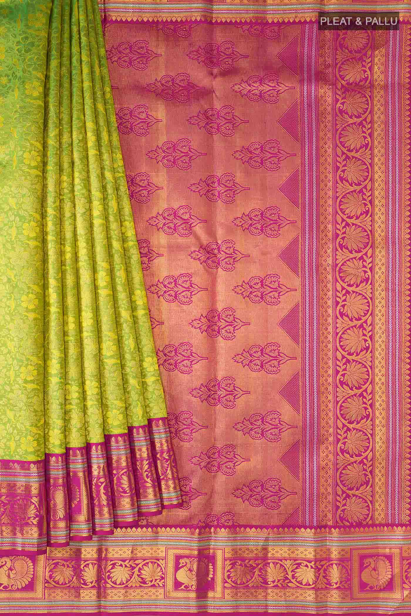 pleats pallu