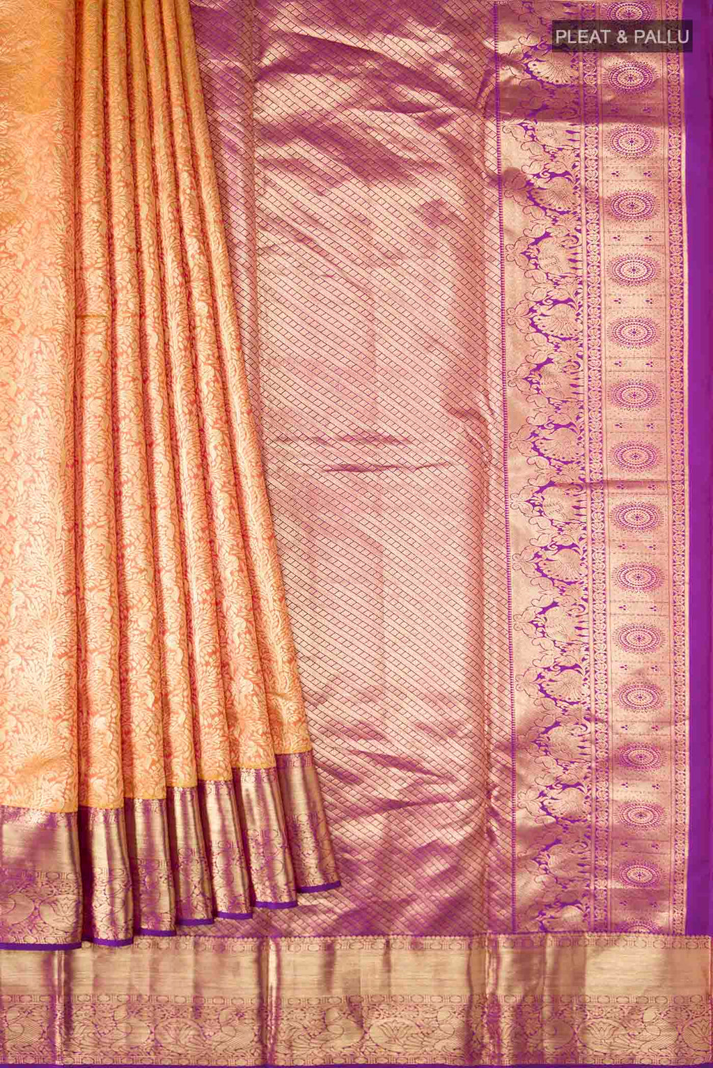 pleats pallu