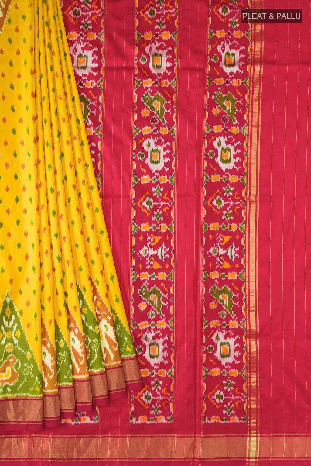 pleats pallu
