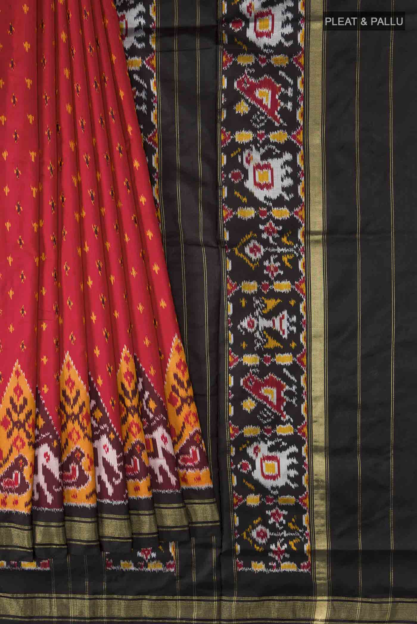 pleats pallu
