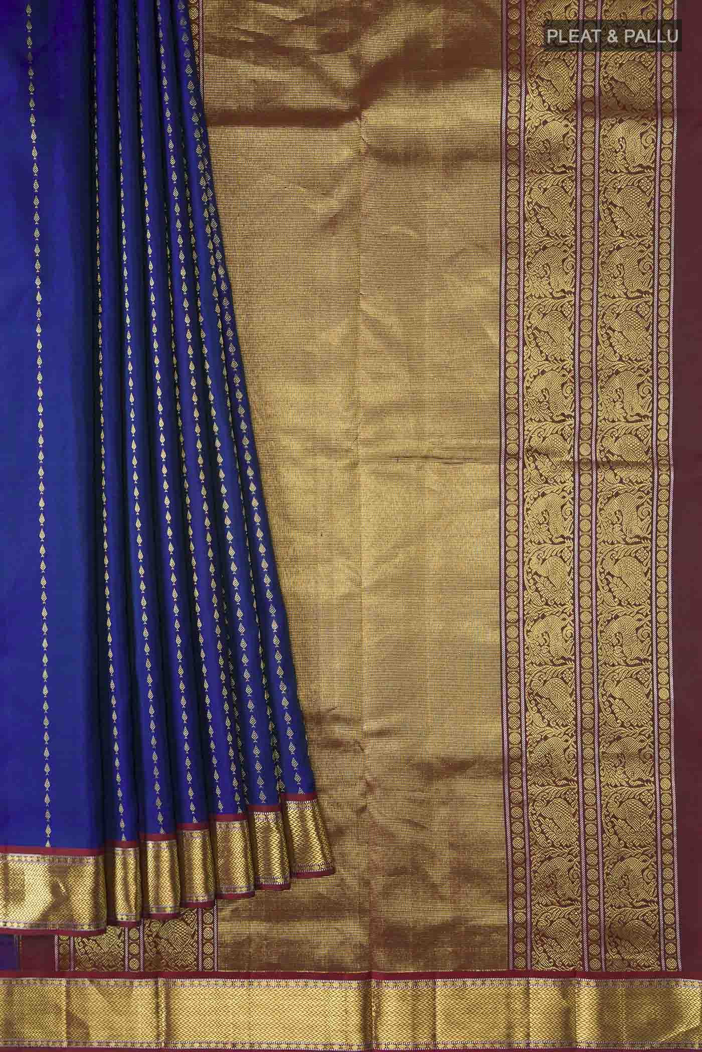 pleats pallu