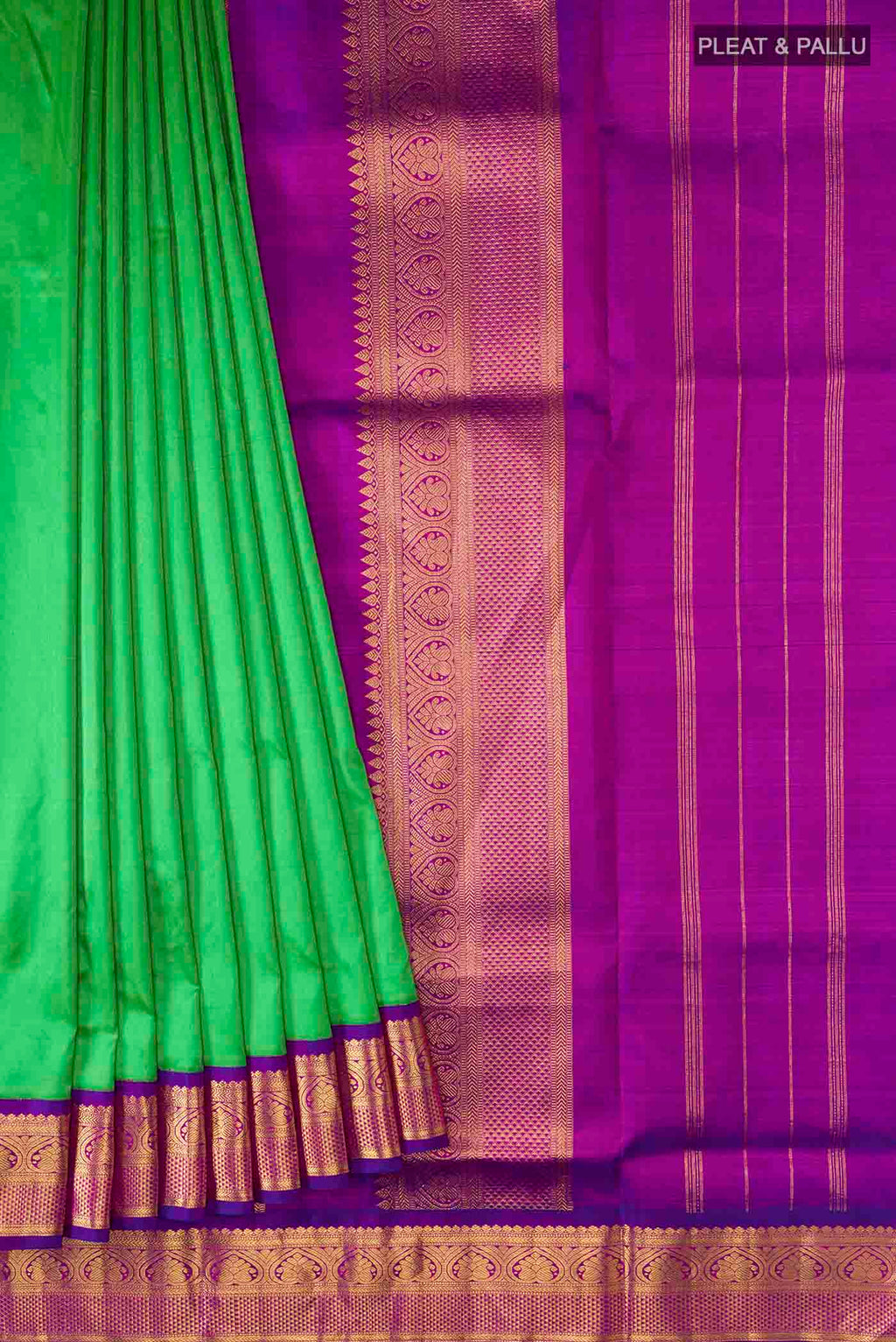 pleats pallu