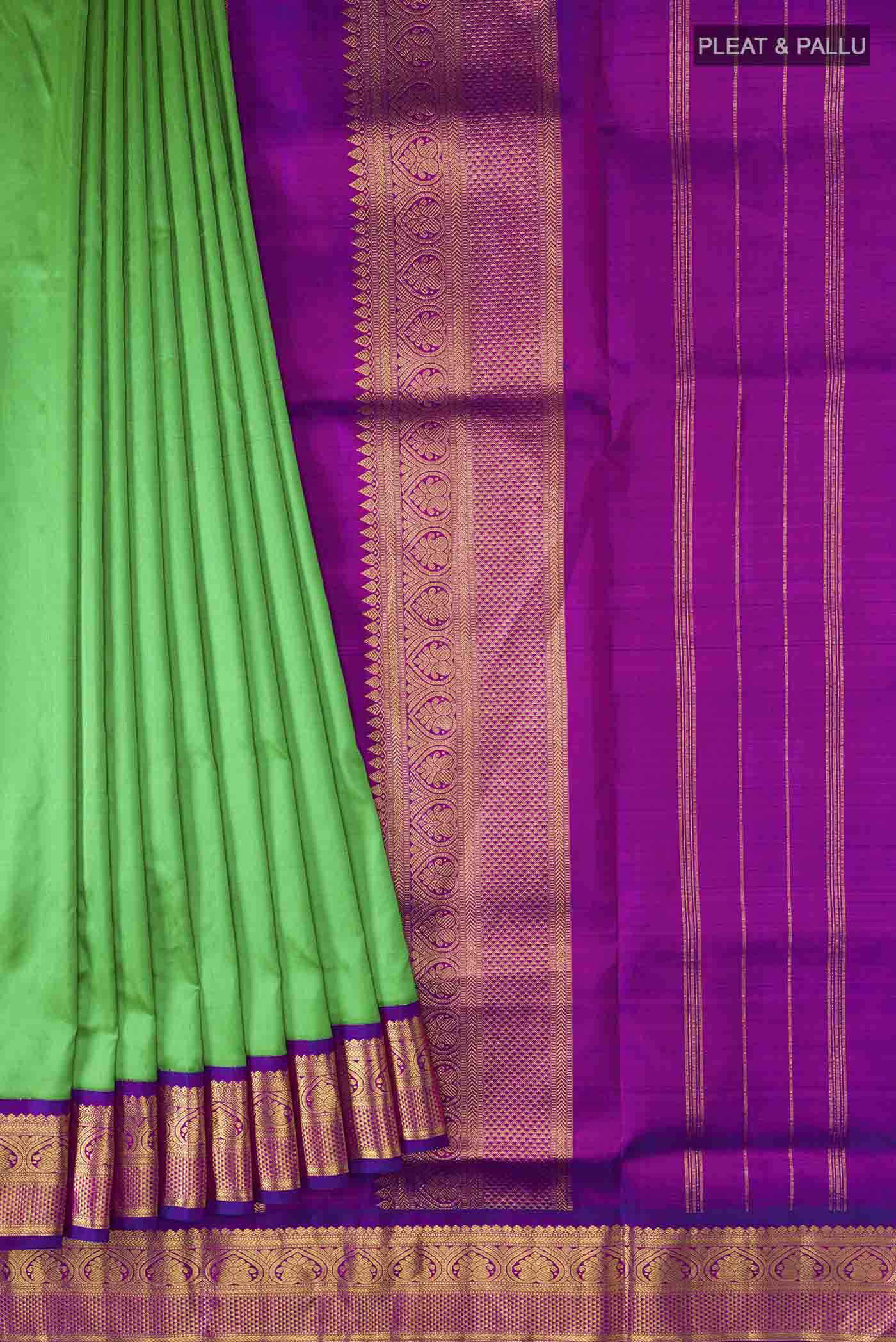 pleats pallu