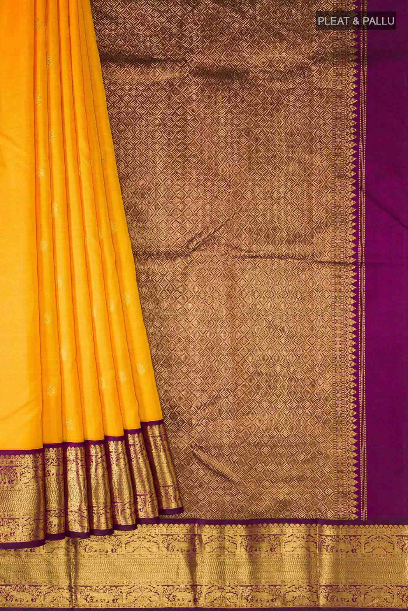 pleats pallu