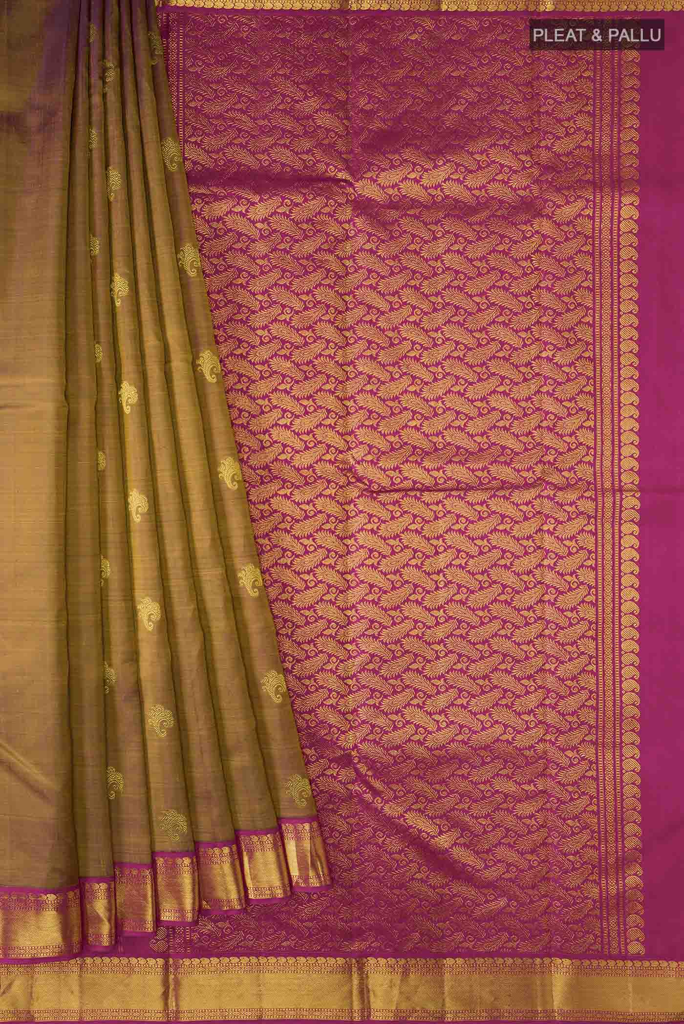pleats pallu