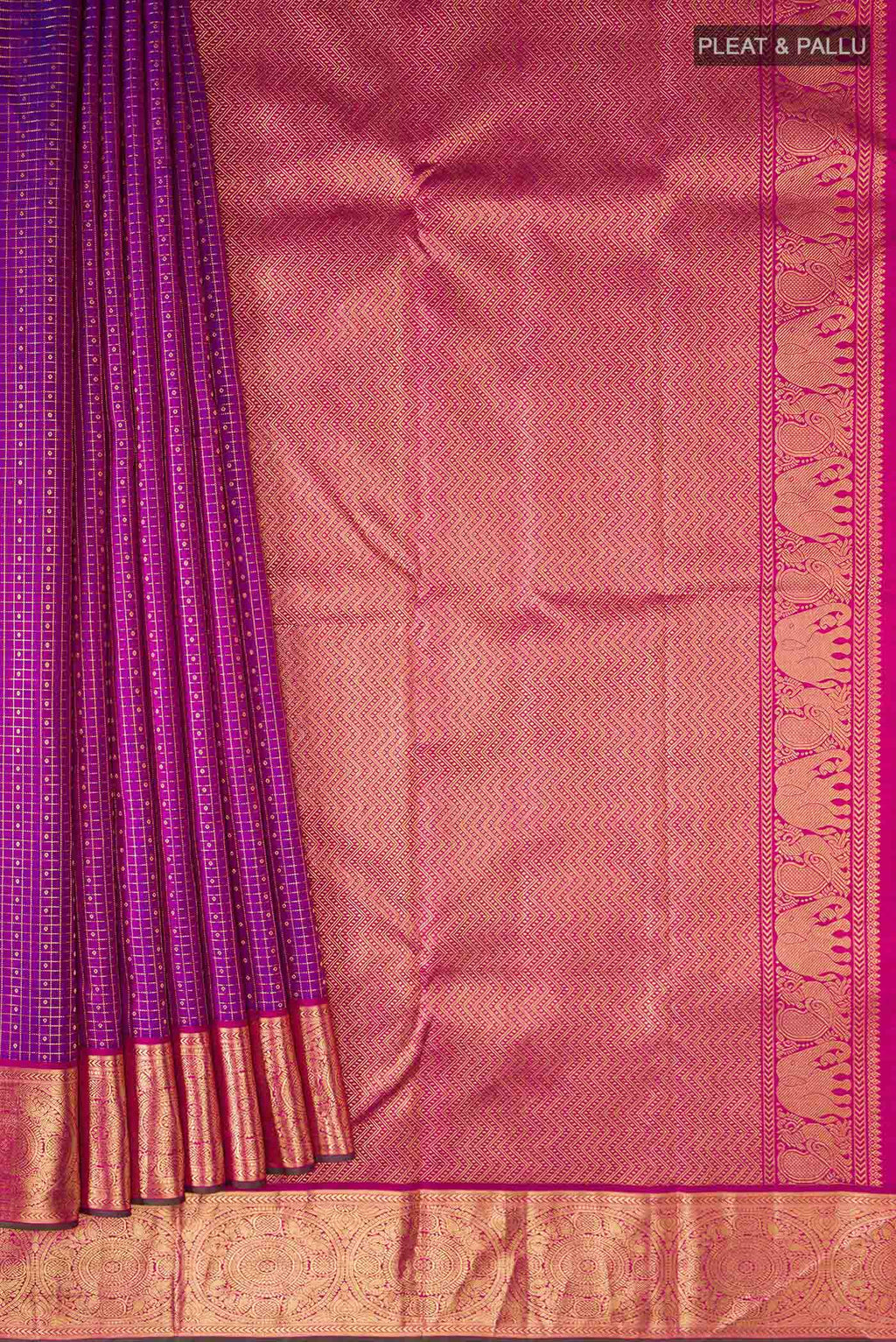 pleats pallu