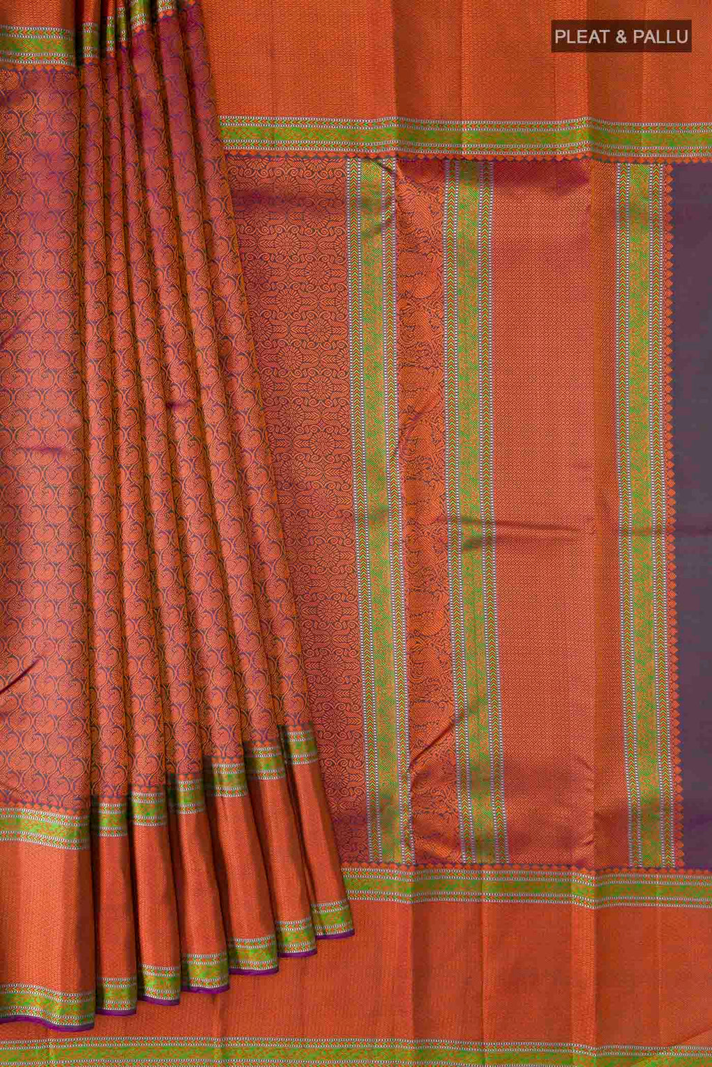 pleats pallu