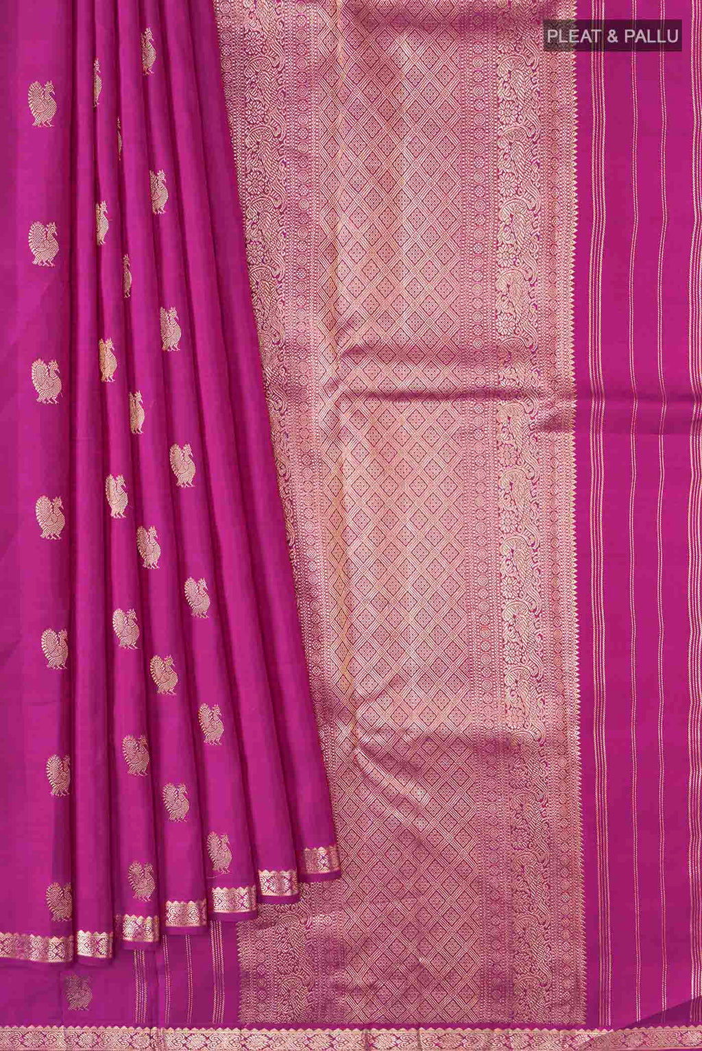 pleats pallu