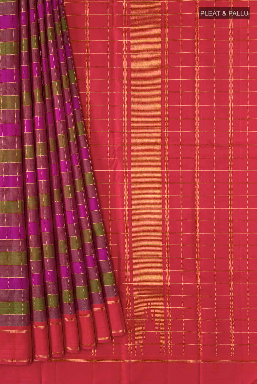 pleats pallu