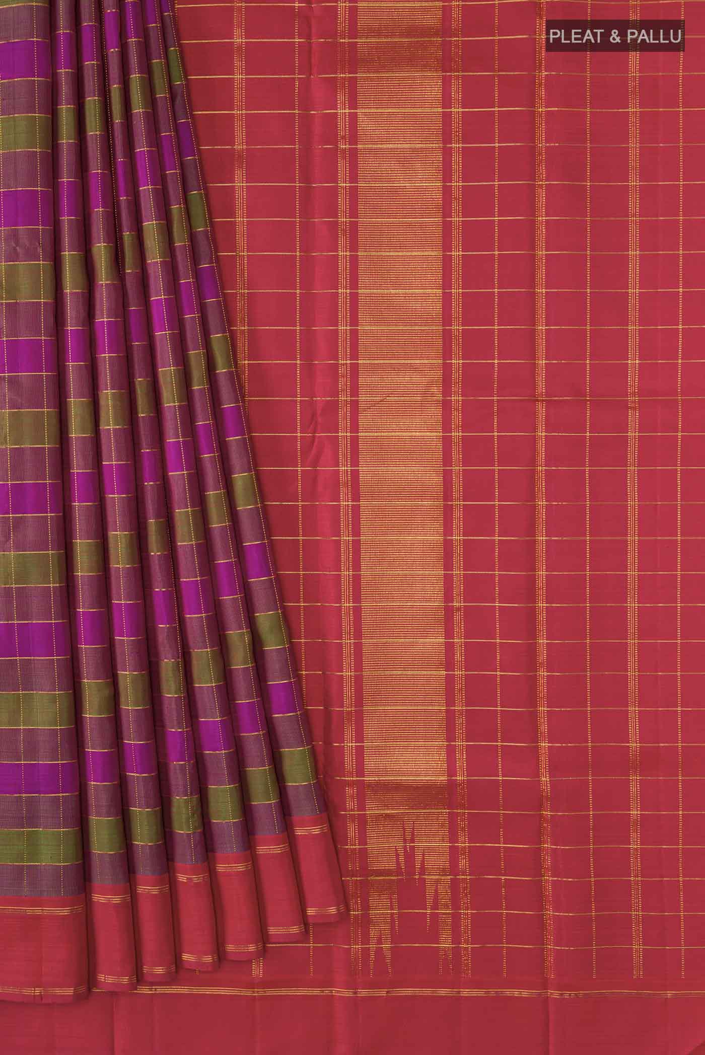 pleats pallu