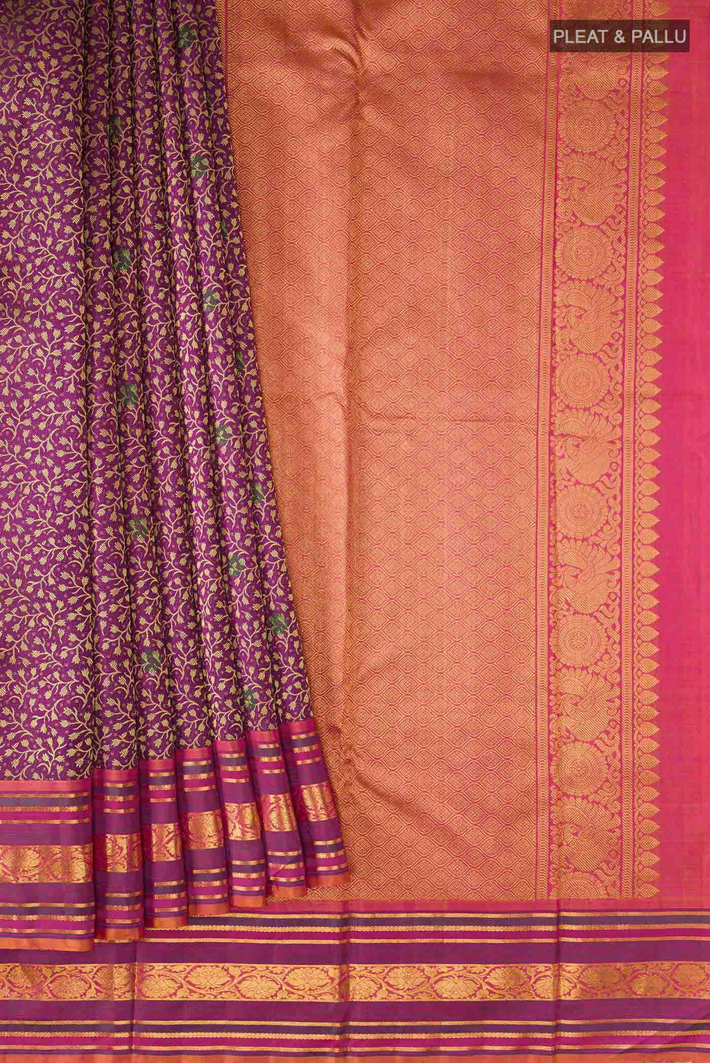 pleats pallu