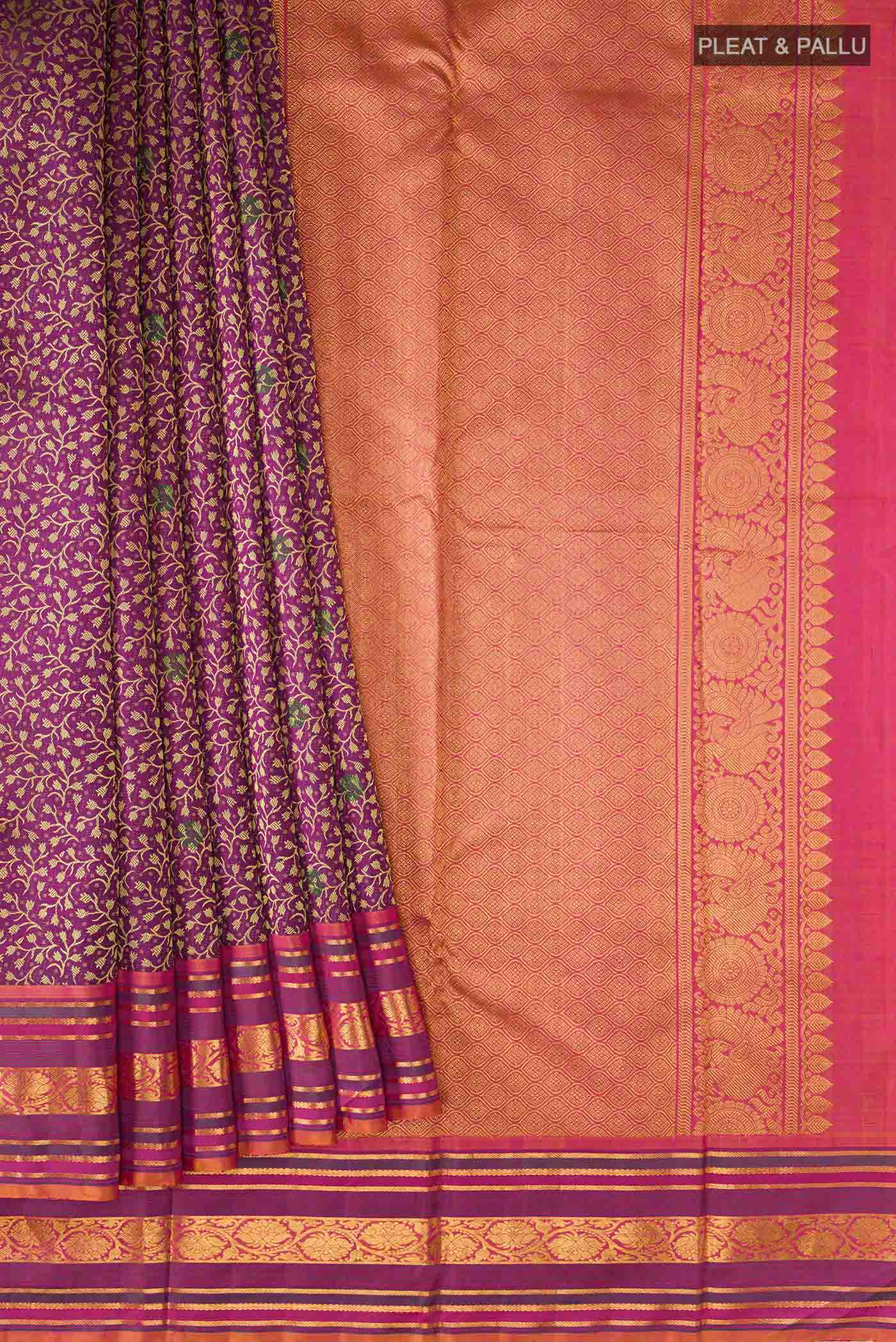 pleats pallu