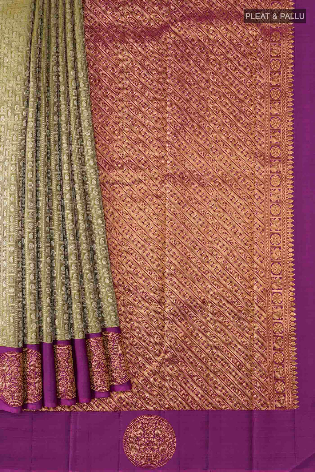 pleats pallu