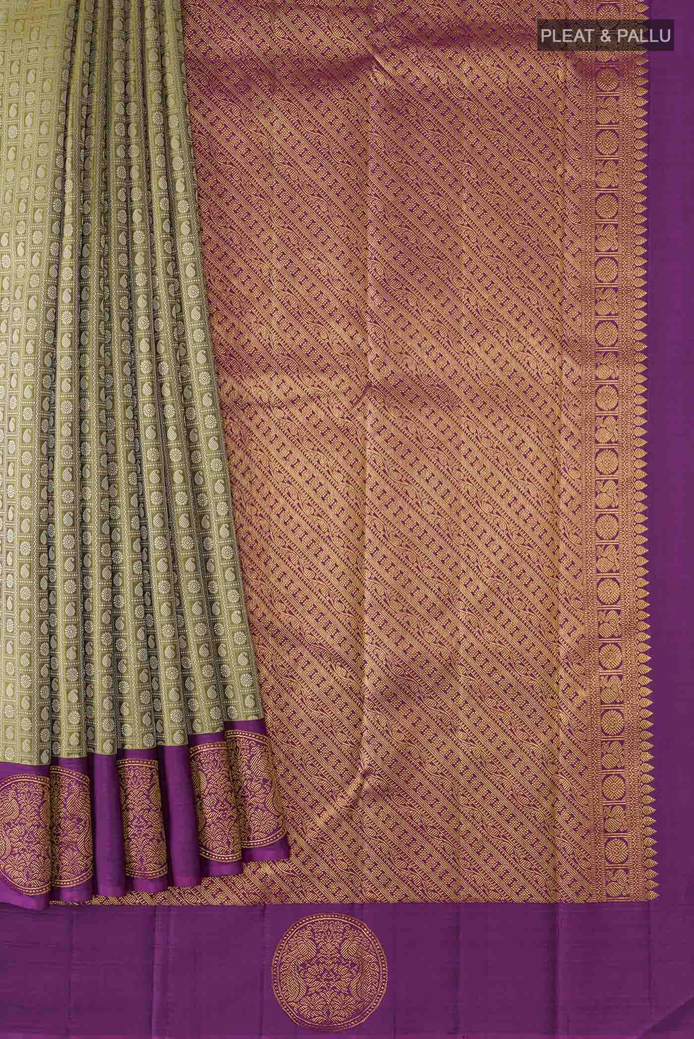 pleats pallu