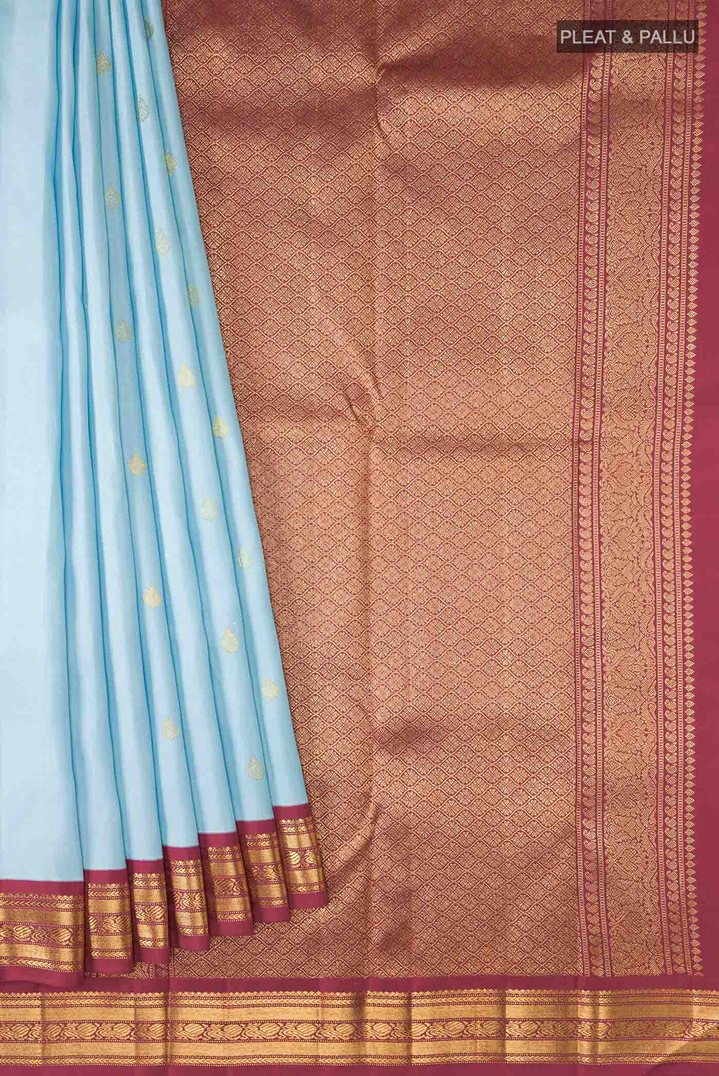 pleats pallu