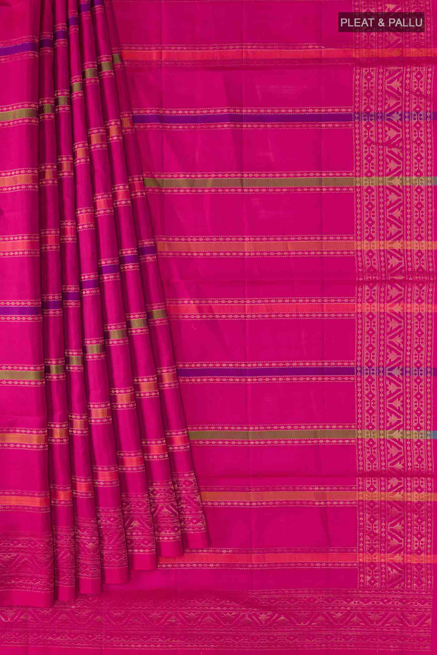 pleats pallu