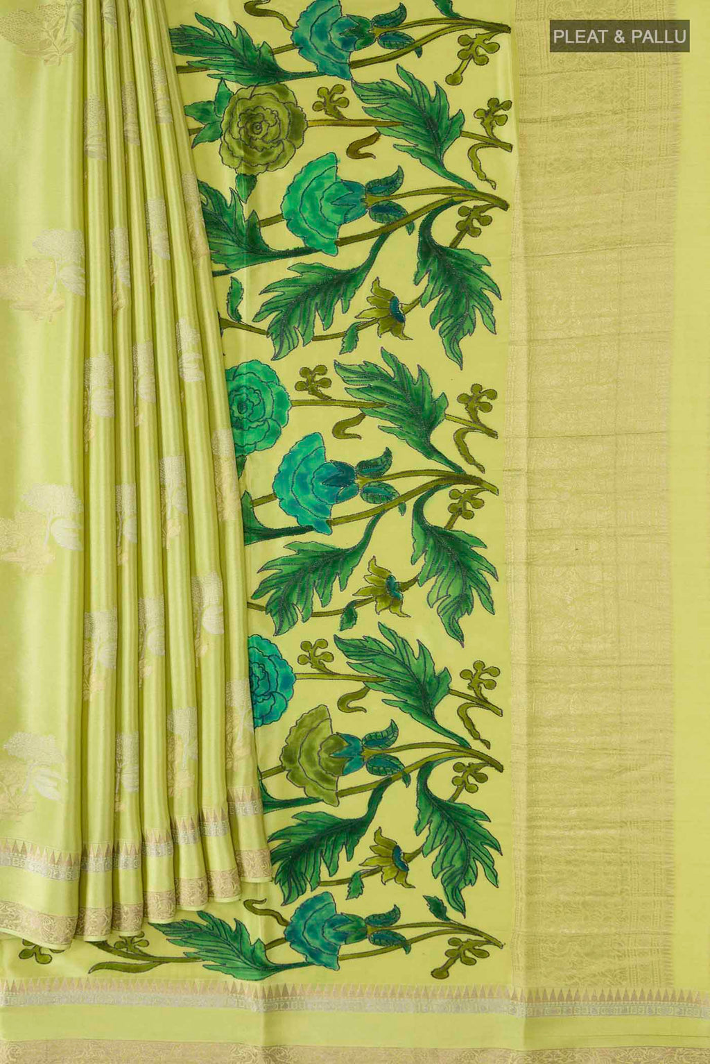 pleats pallu