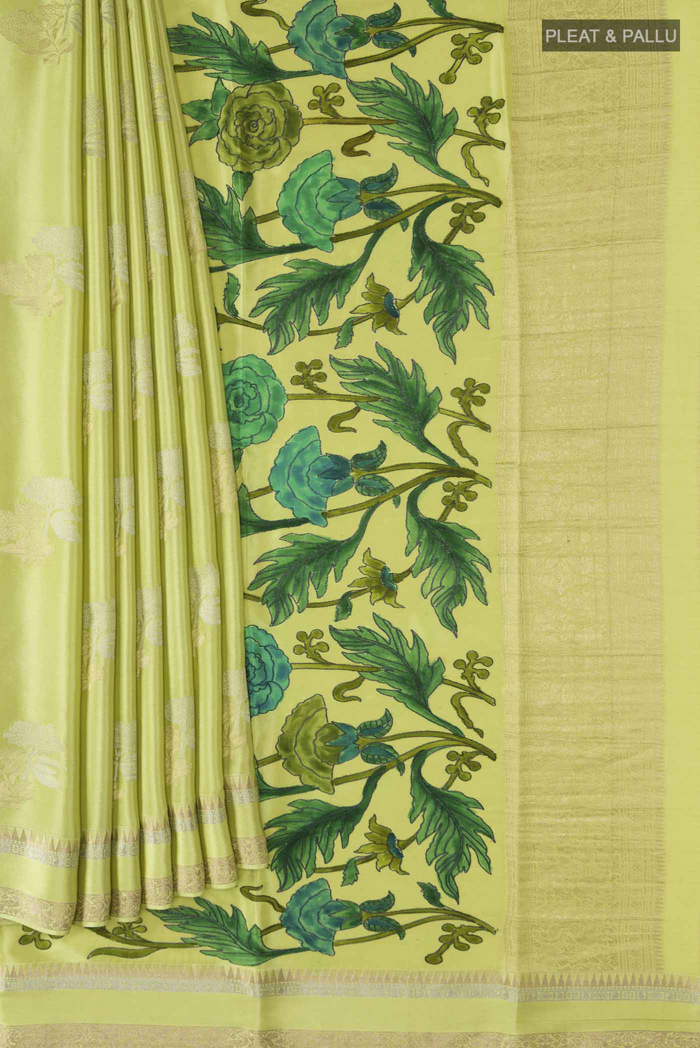 pleats pallu