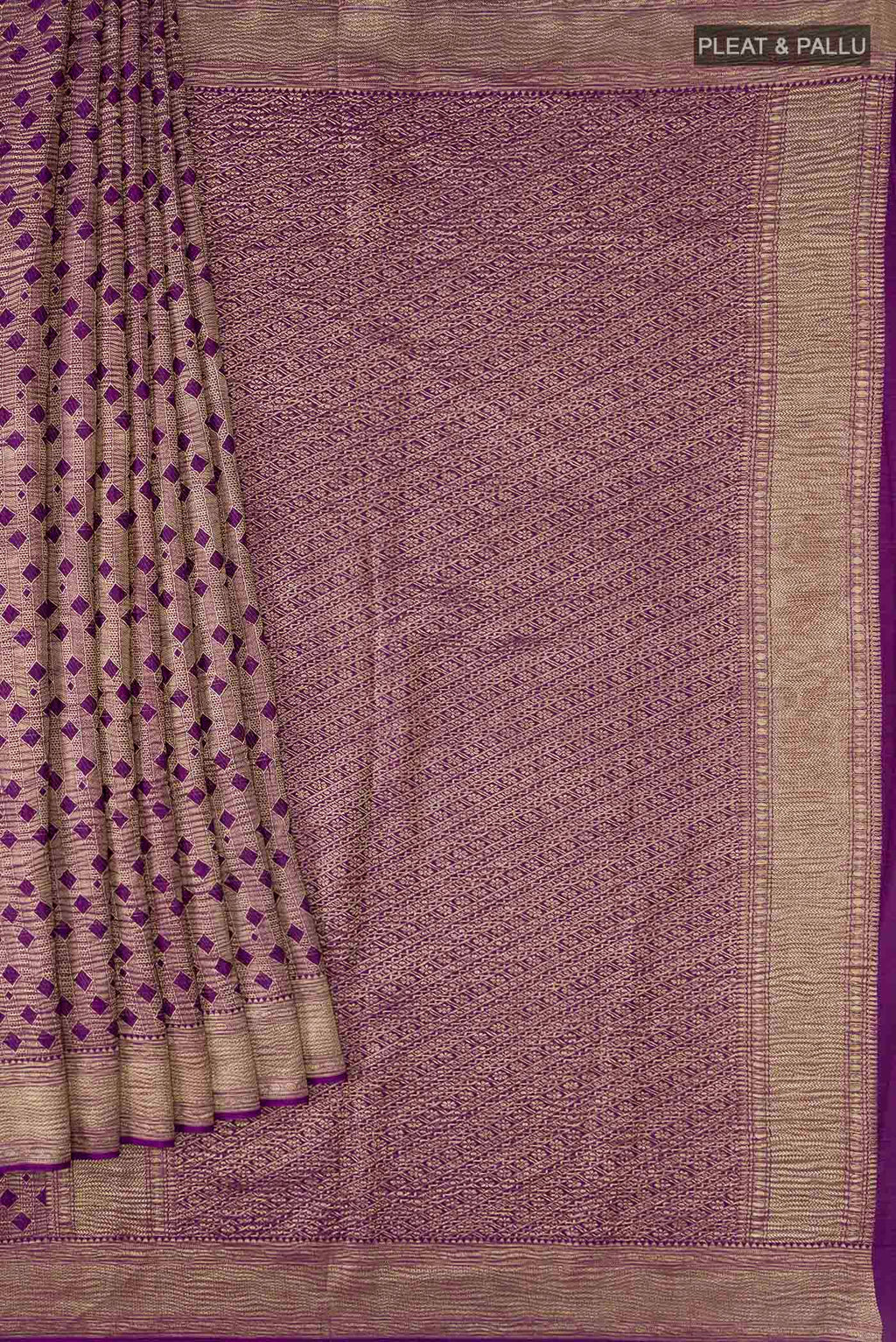 pleats pallu