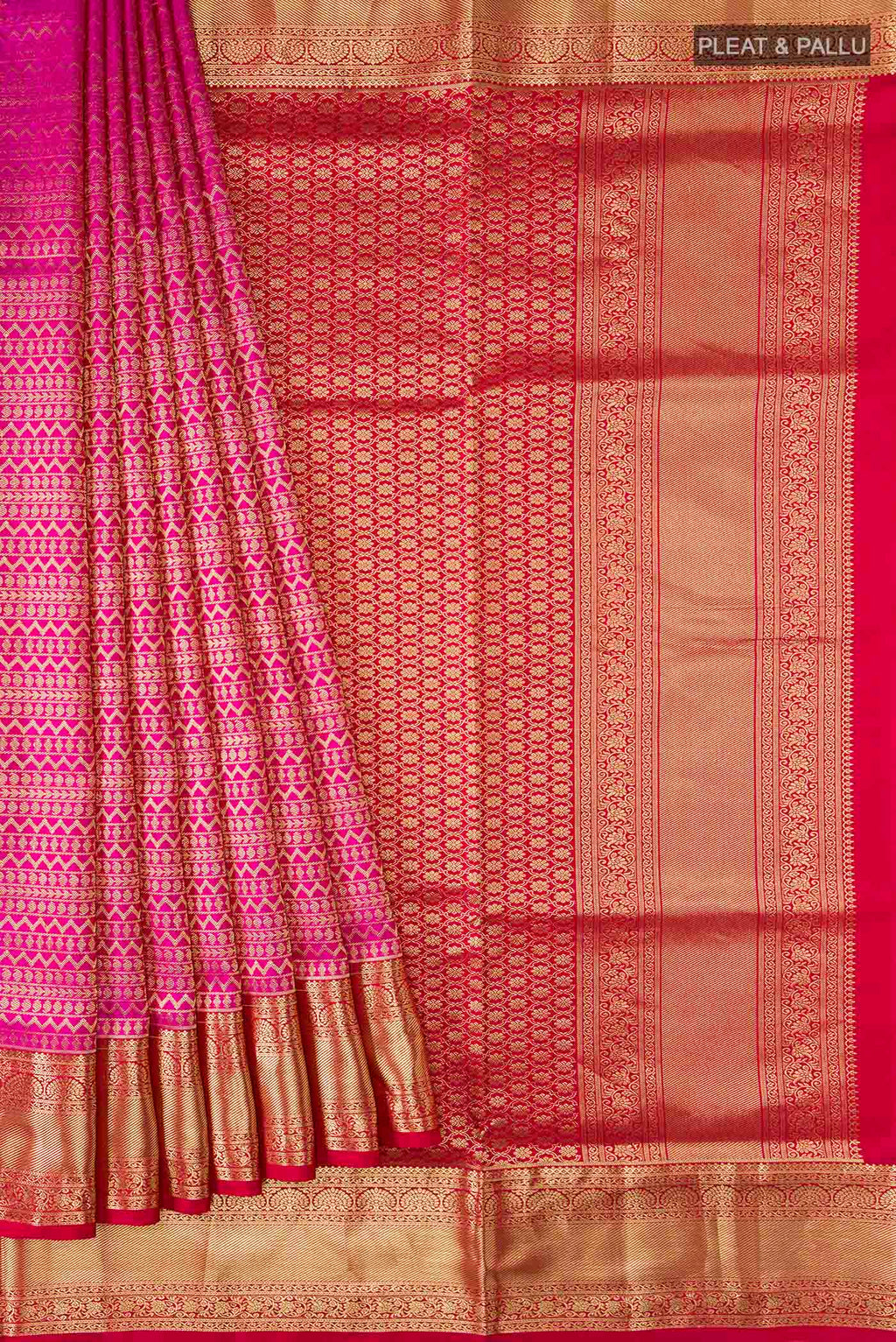 pleats pallu