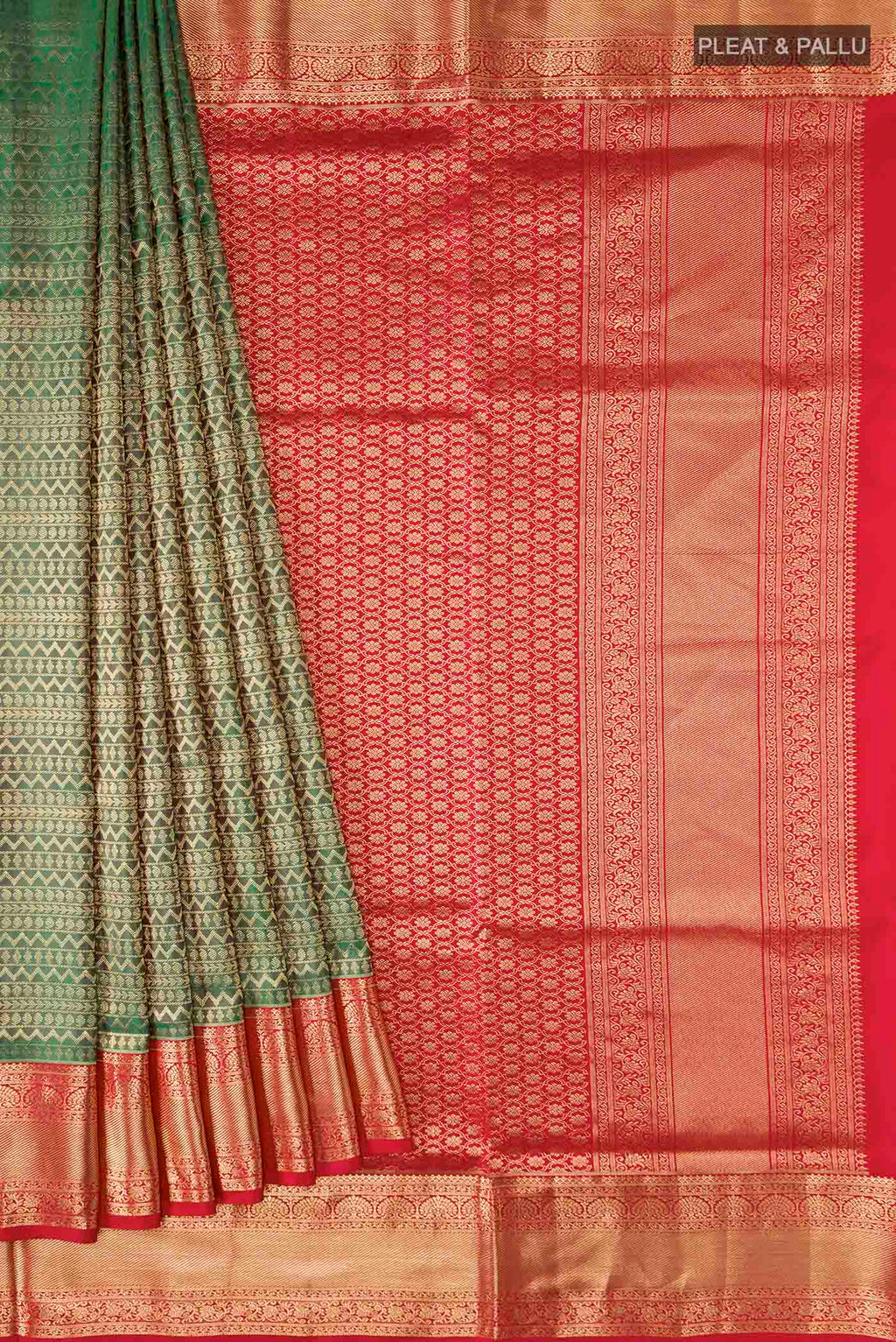 pleats pallu