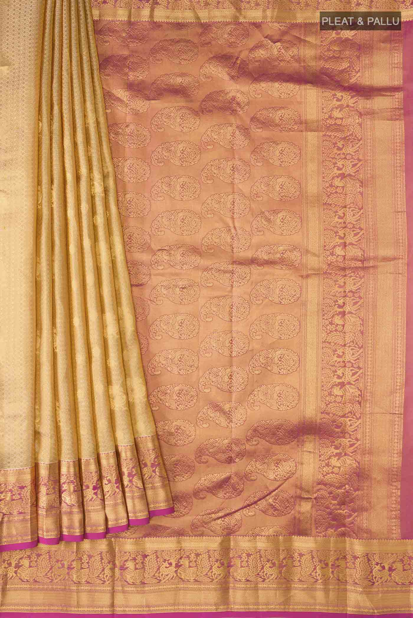 pleats pallu