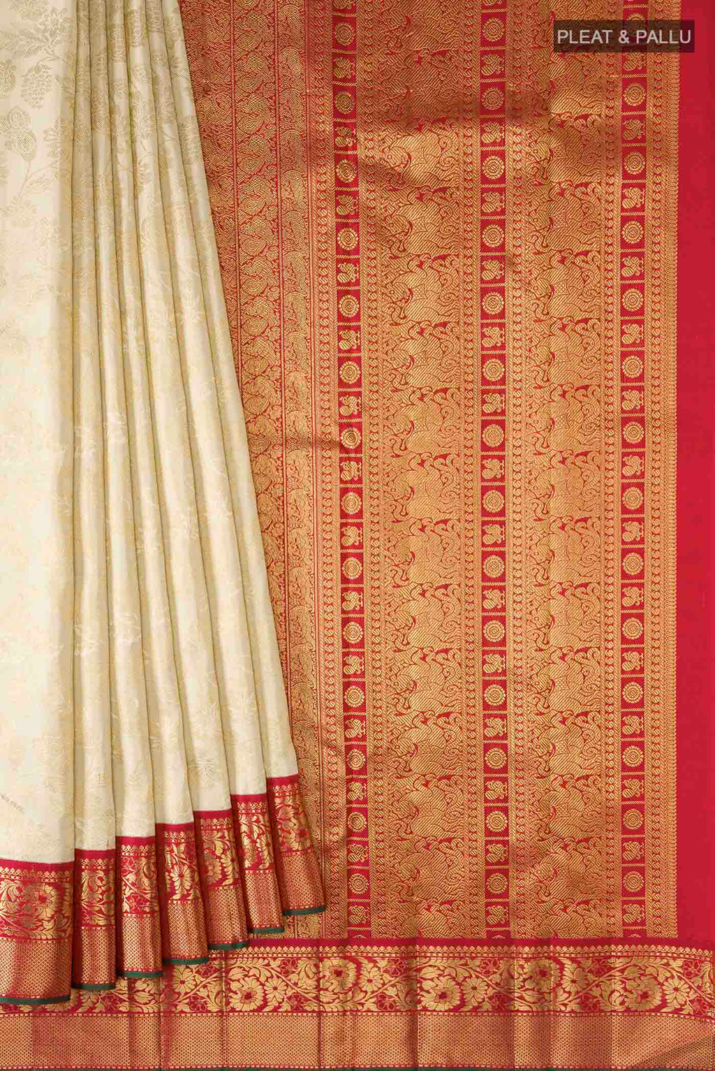 pleats pallu