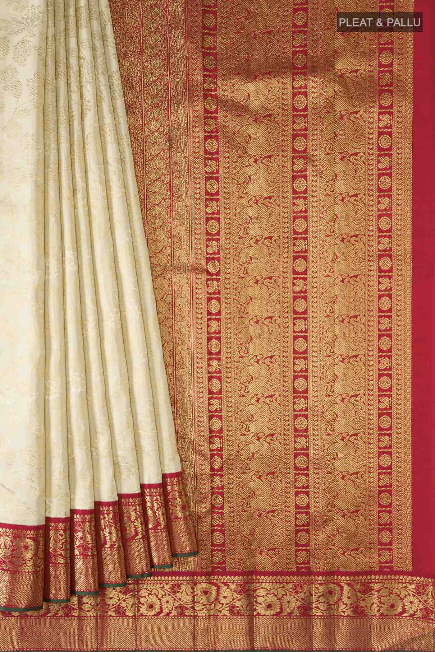 pleats pallu