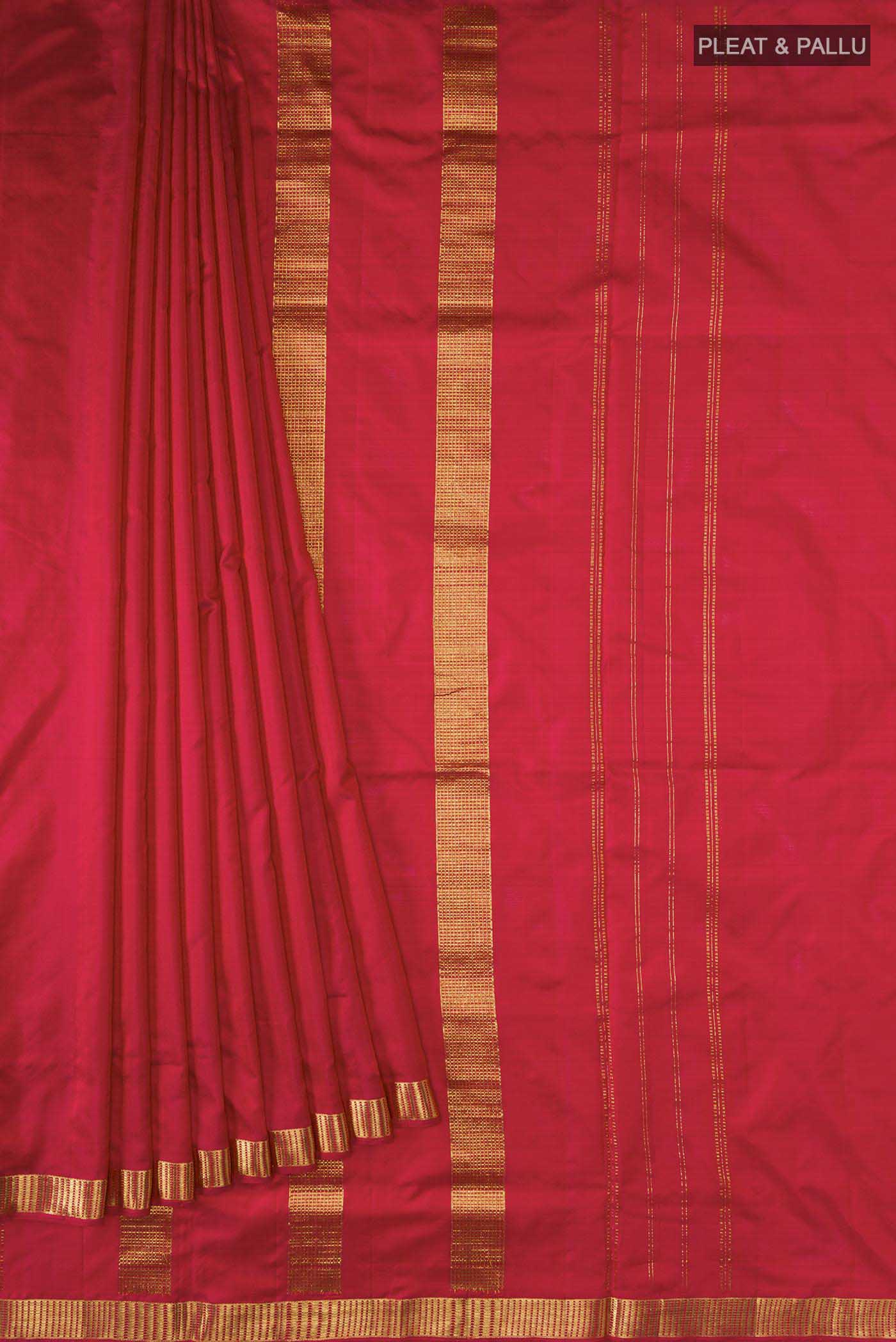 pleats pallu