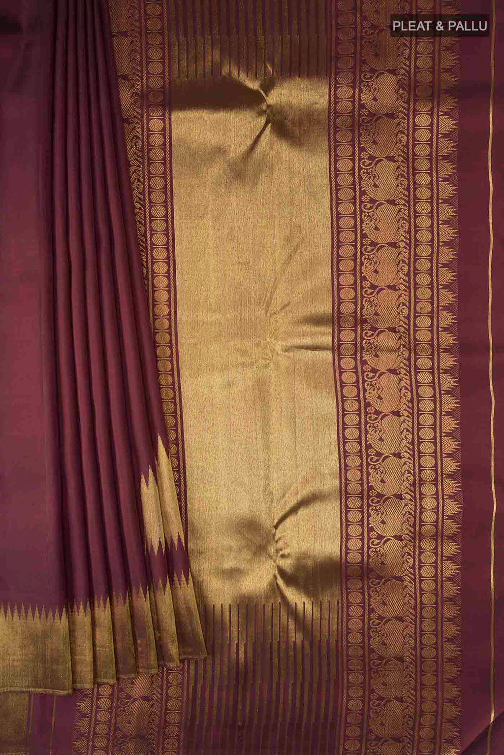 pleats pallu