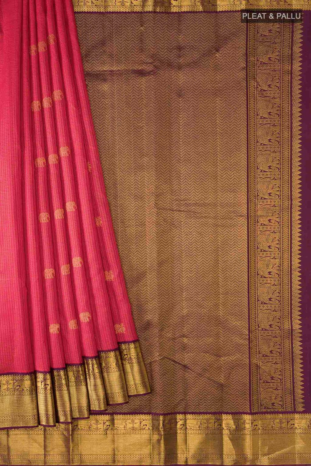 pleats pallu