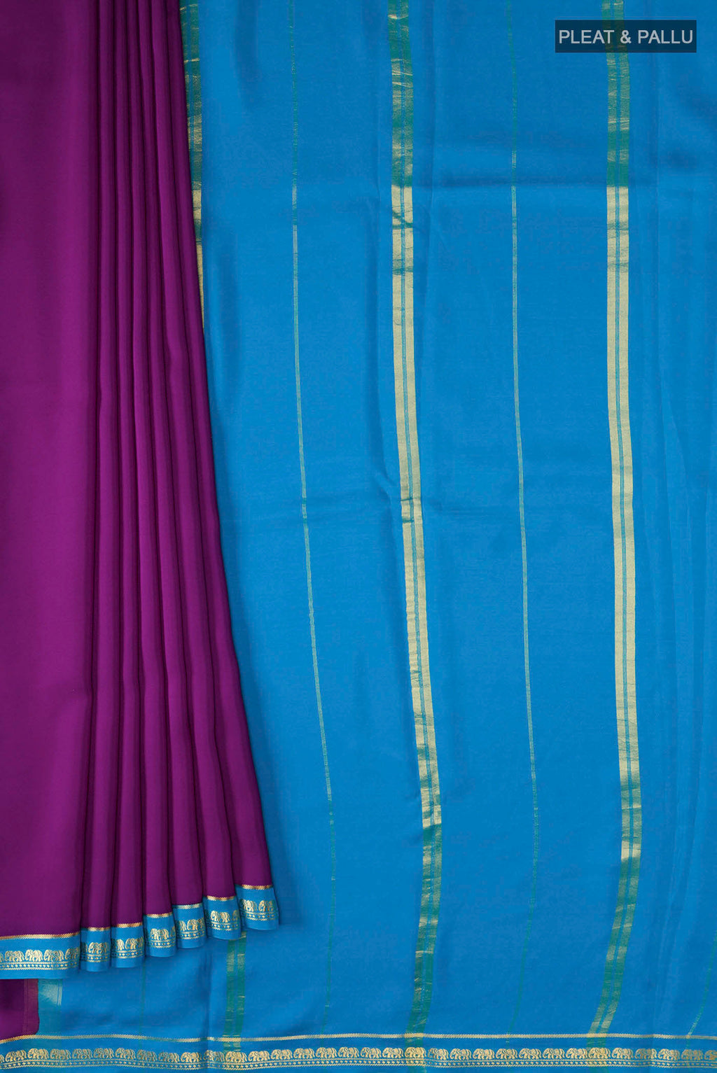 pleats pallu