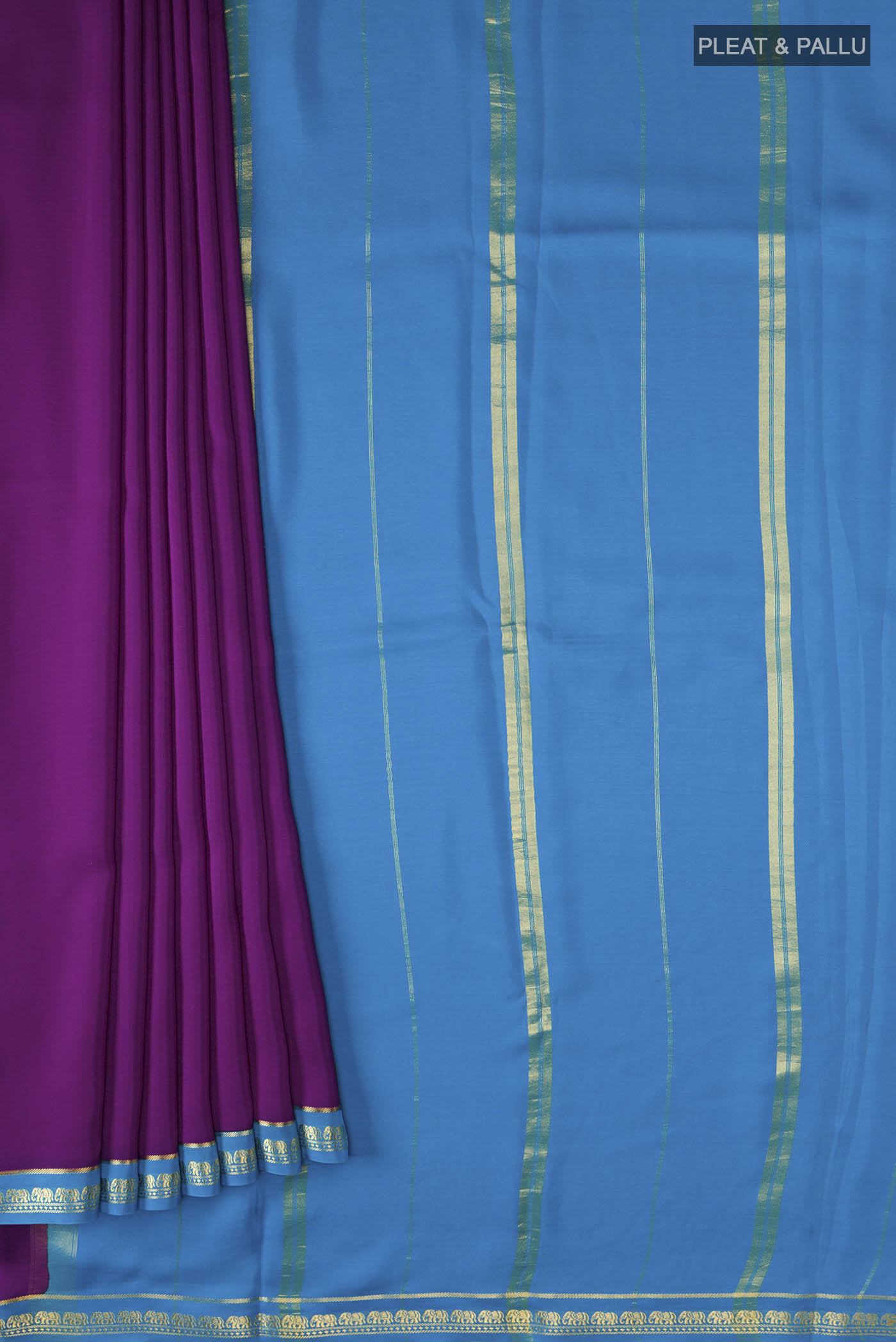 pleats pallu