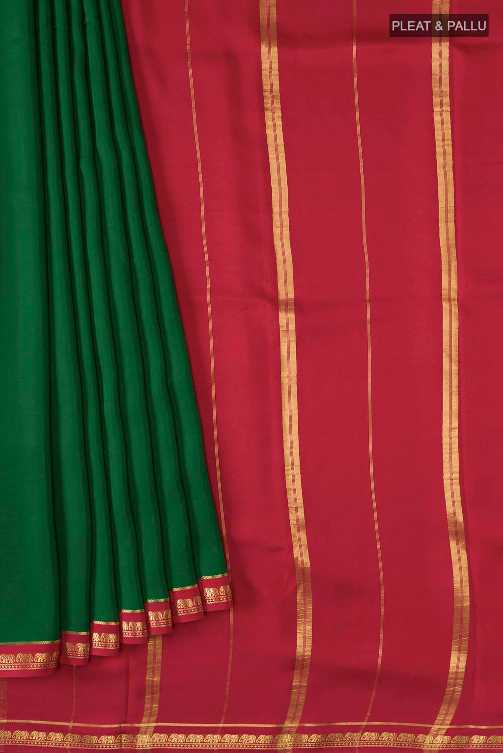 pleats pallu