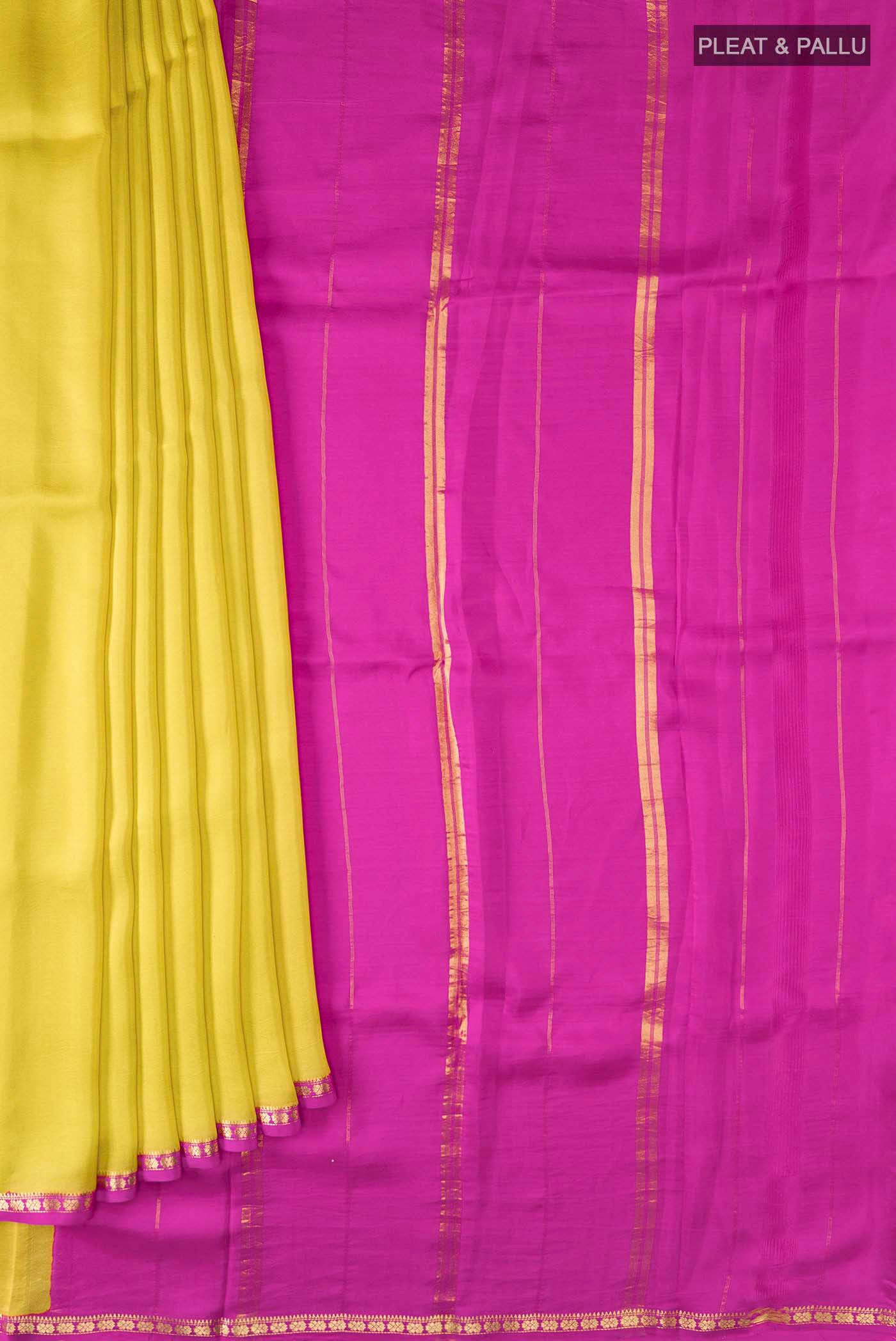 pleats pallu