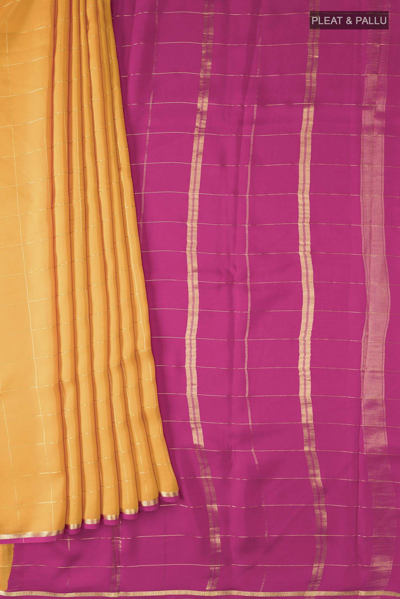 pleats pallu