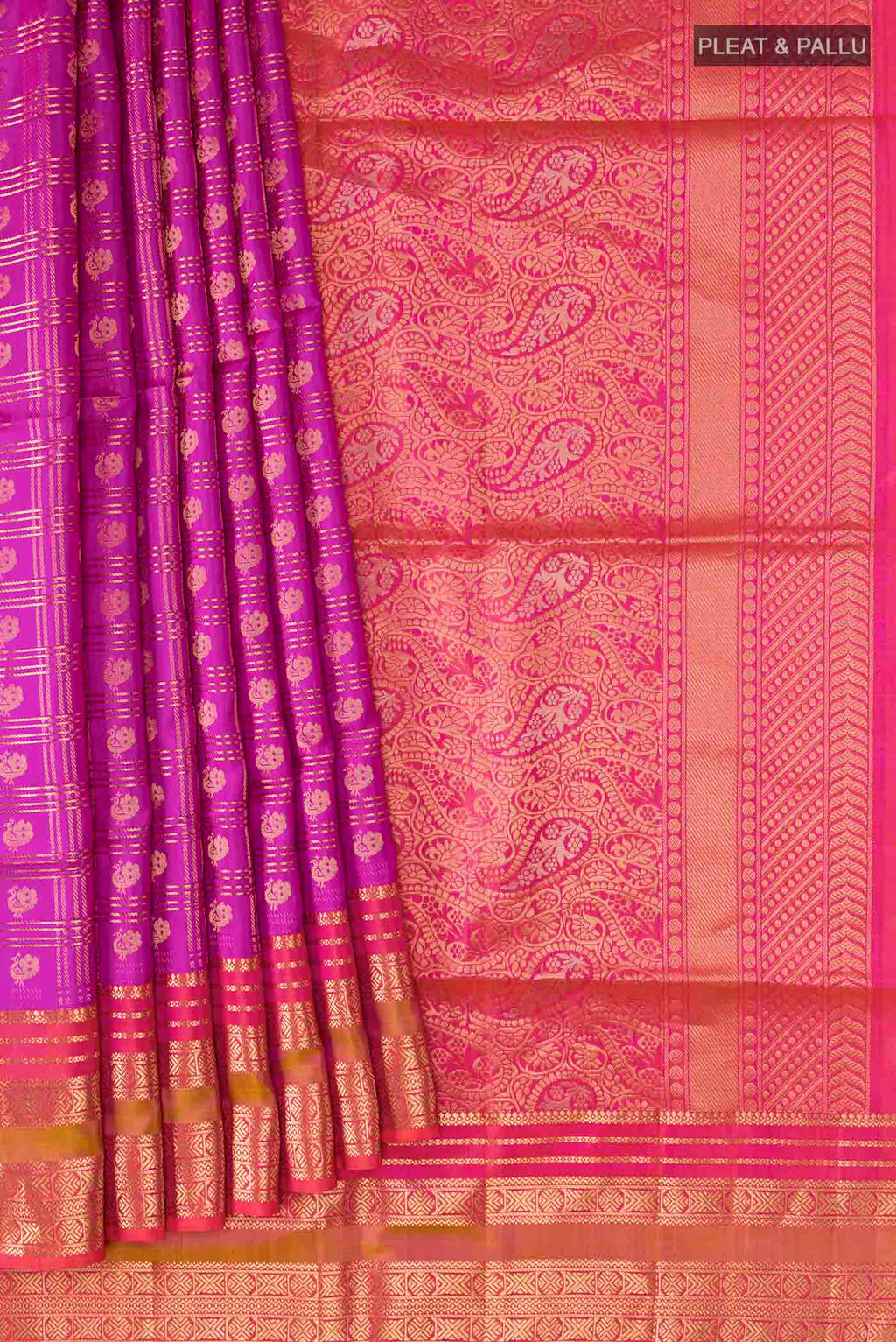 pleats pallu