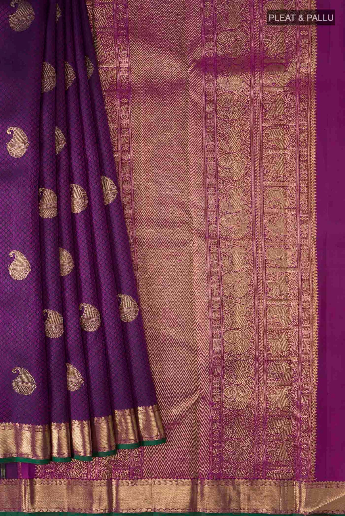 pleats pallu