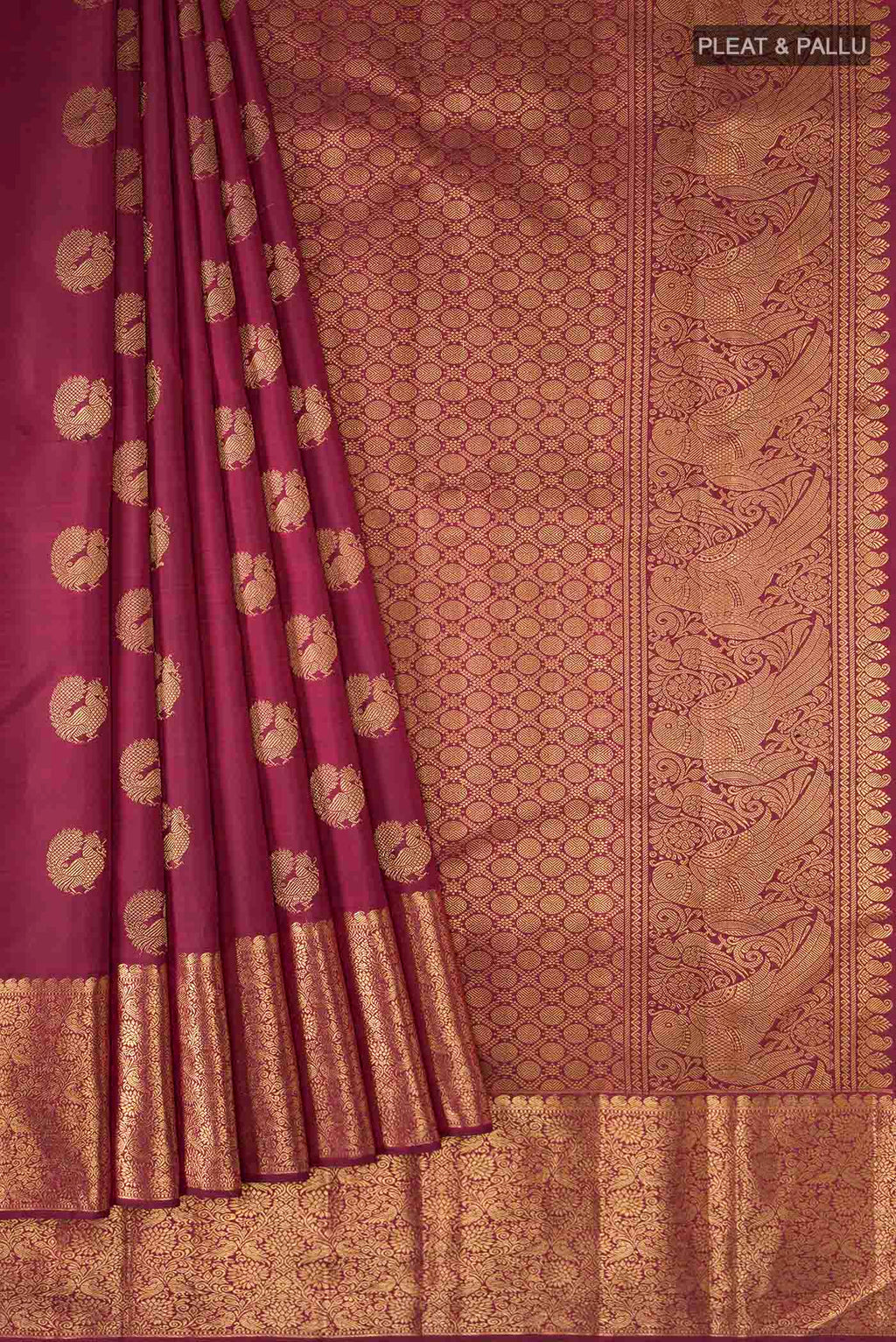 pleats pallu